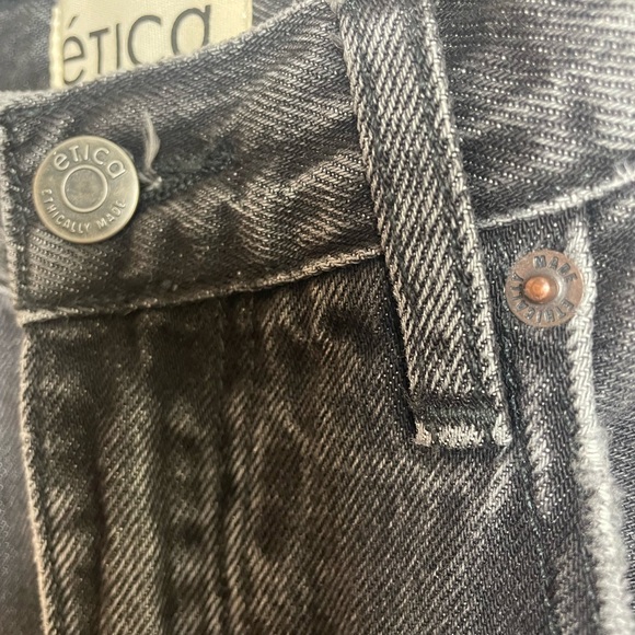 New Etica Rhea Midrise Straight Crop Jeans-Smokey Mountain Size 26 Retail $182 - Picture 9 of 13